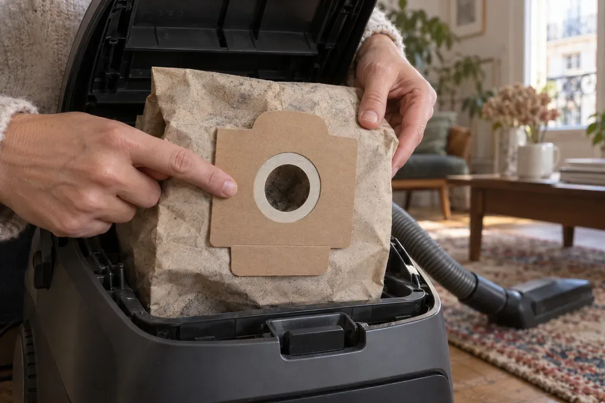 Où trouver la référence du sac de son aspirateur