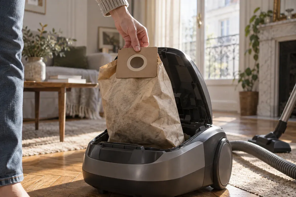 Quand changer le sac de son aspirateur
