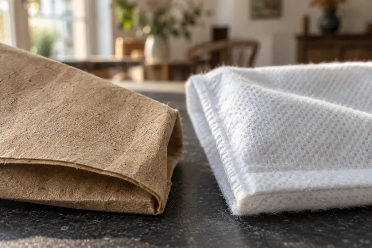 Papier ou microfibre : ce que change la matière
